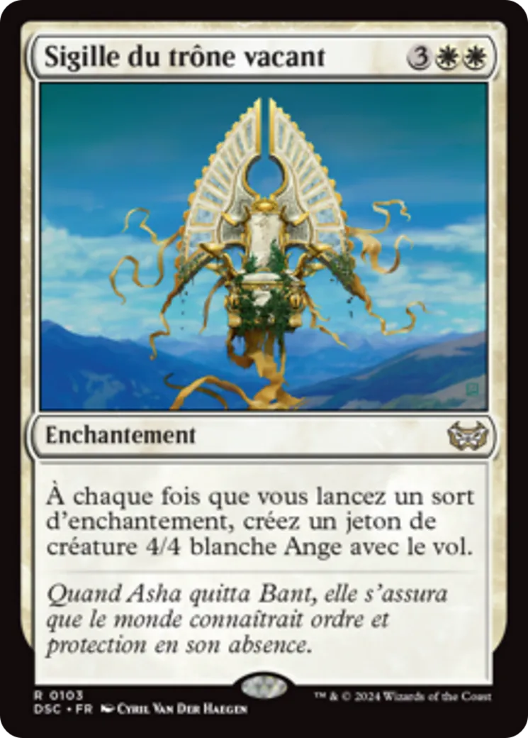 Sigille du trône vacant — Duskmourn: House of Horror Commander — Magic: The Gathering