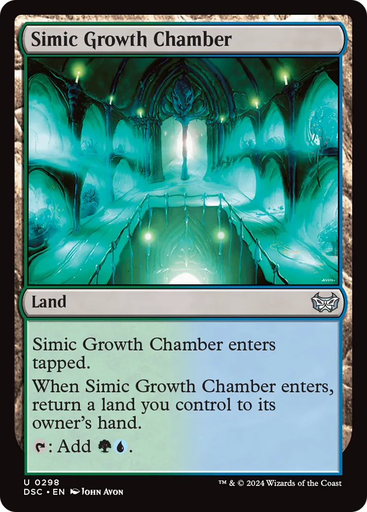 Simic Growth Chamber — Duskmourn: House of Horror Commander — Magic: The Gathering