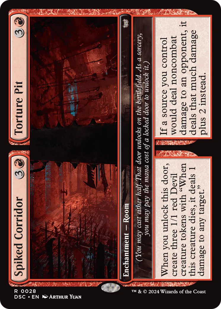 Spiked Corridor // Torture Pit // Spiked Corridor // Torture Pit — Duskmourn: House of Horror Commander — Magic: The Gathering