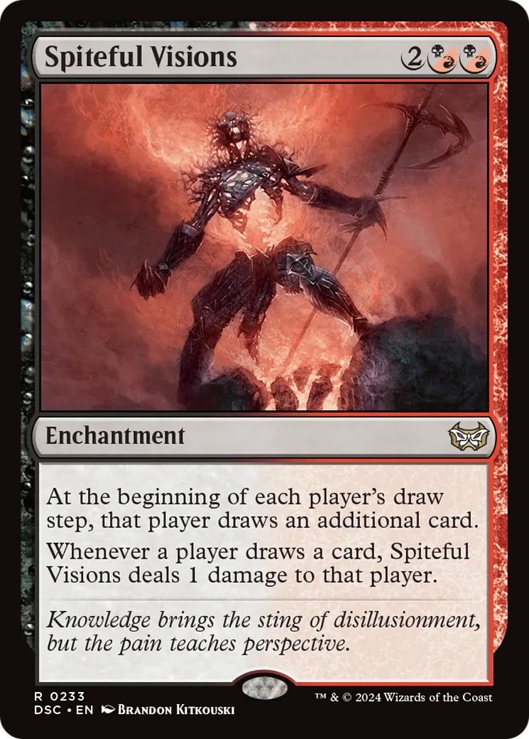 Spiteful Visions — Duskmourn: House of Horror Commander — Magic: The Gathering