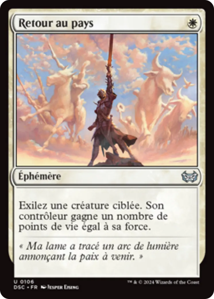 Retour au pays — Duskmourn: House of Horror Commander — Magic: The Gathering