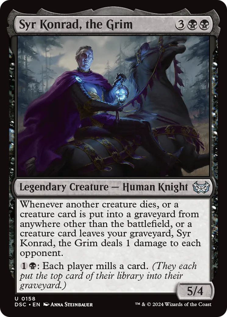 Syr Konrad, le Sinistre — Duskmourn: House of Horror Commander — Magic: The Gathering