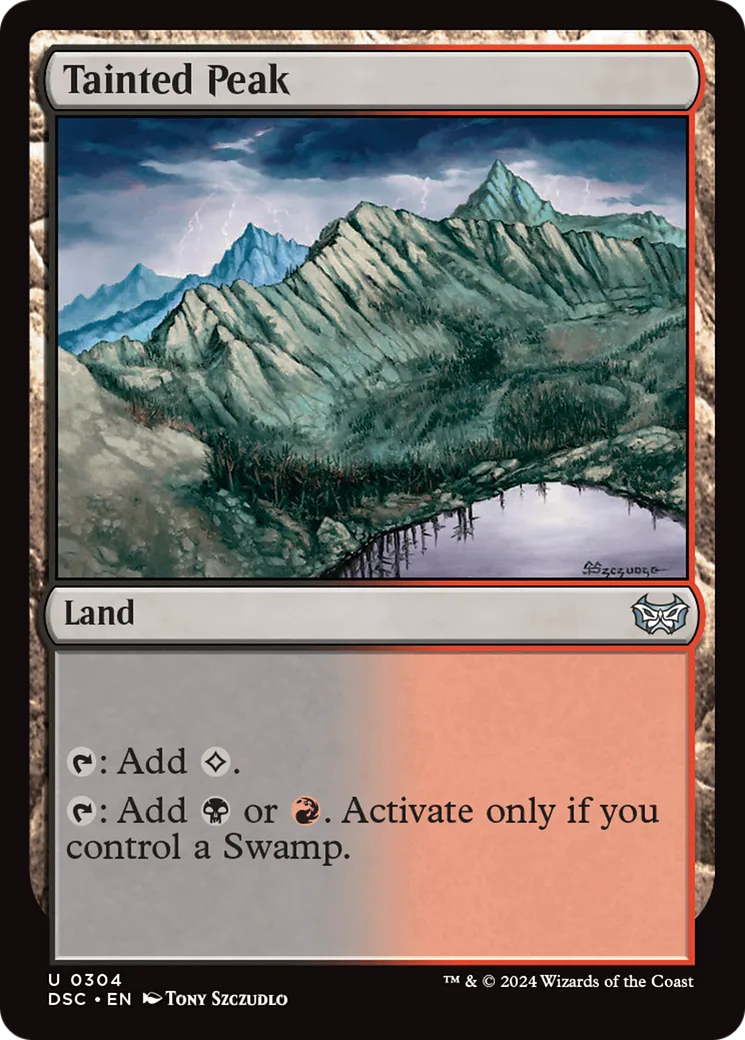 Tainted Peak — Duskmourn: House of Horror Commander — Magic: The Gathering