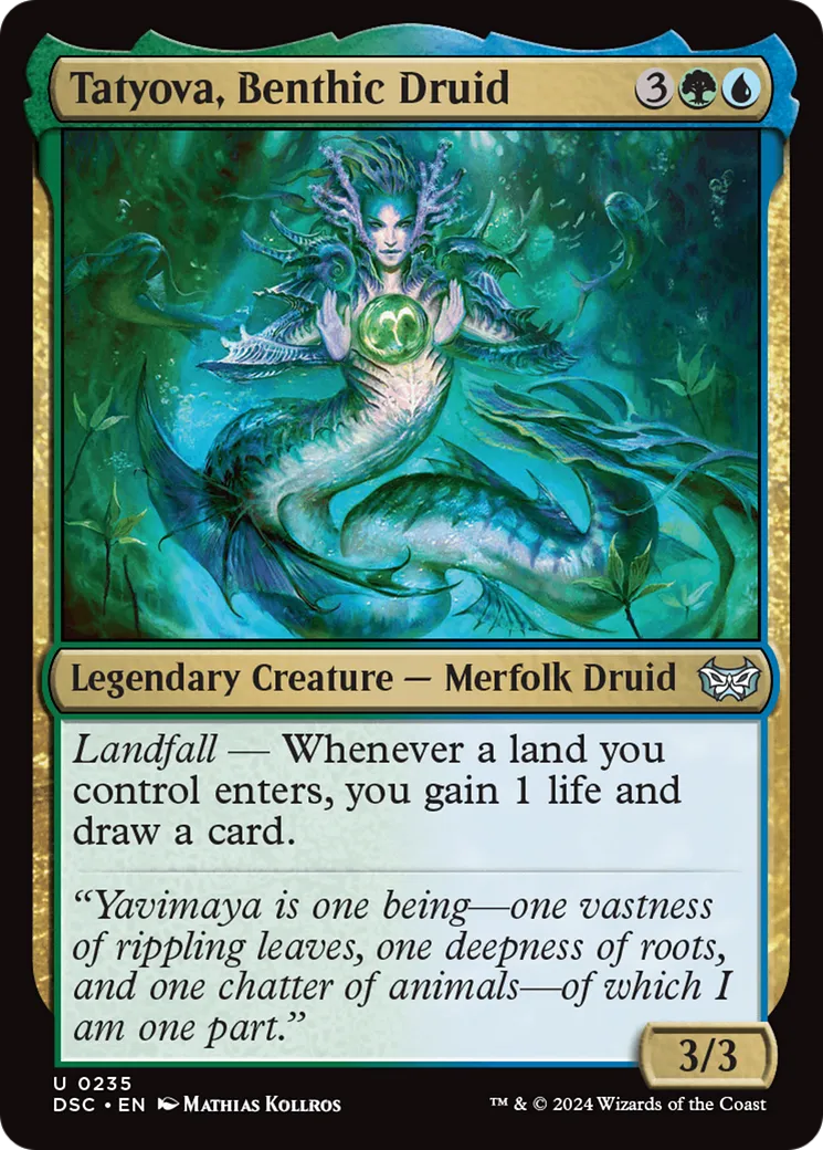 Tatyova, Benthic Druid — Duskmourn: House of Horror Commander — Magic: The Gathering