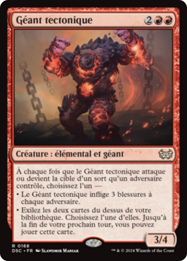 Géant tectonique — Duskmourn: House of Horror Commander — Magic: The Gathering