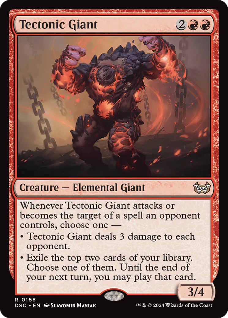 Géant tectonique — Duskmourn: House of Horror Commander — Magic: The Gathering