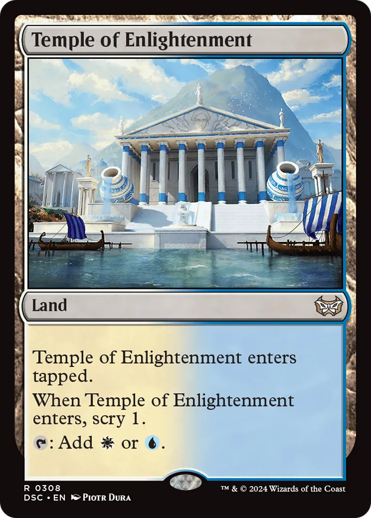 Temple of Enlightenment — Duskmourn: House of Horror Commander — Magic: The Gathering