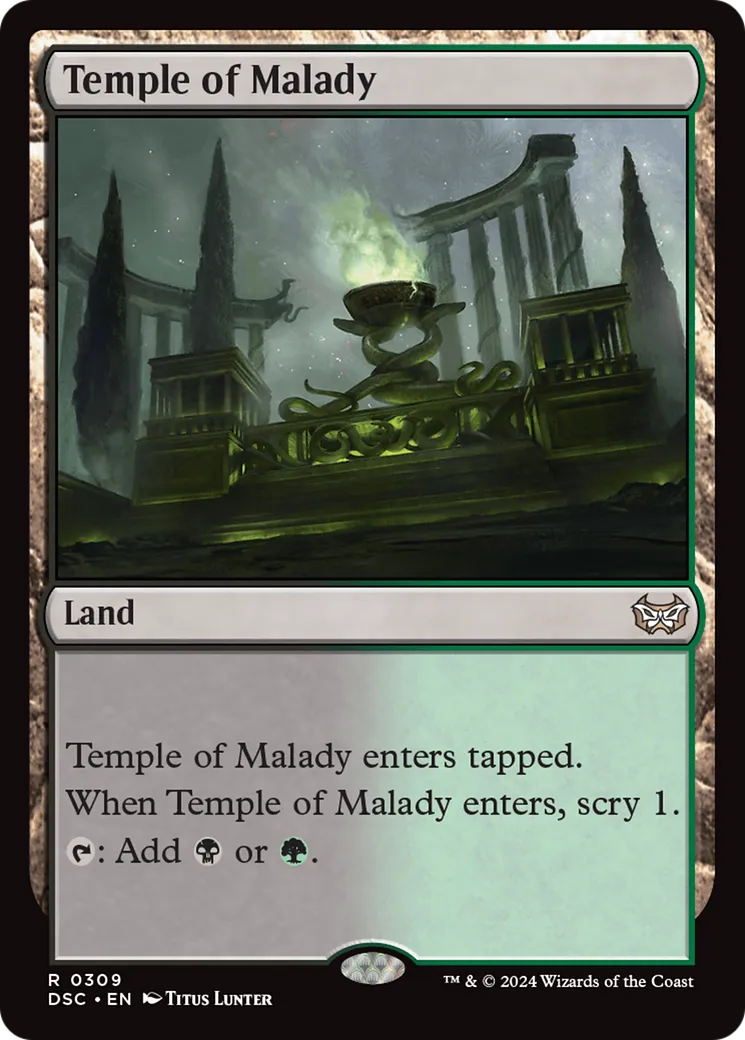 Temple of Malady — Duskmourn: House of Horror Commander — Magic: The Gathering
