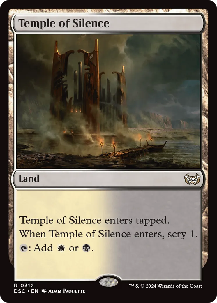 Temple du silence — Duskmourn: House of Horror Commander — Magic: The Gathering