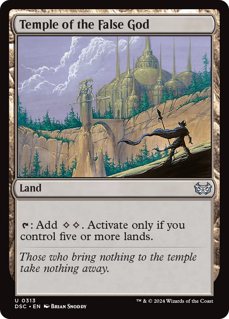 Temple of the False God — Duskmourn: House of Horror Commander — Magic: The Gathering