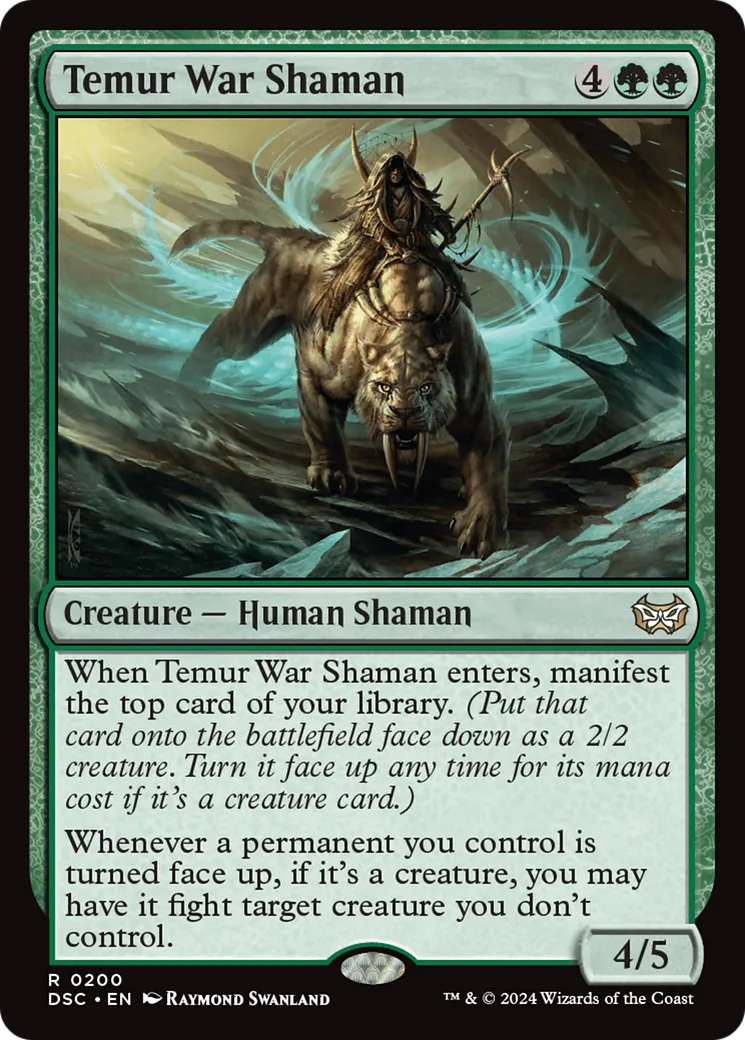Temur War Shaman — Duskmourn: House of Horror Commander — Magic: The Gathering