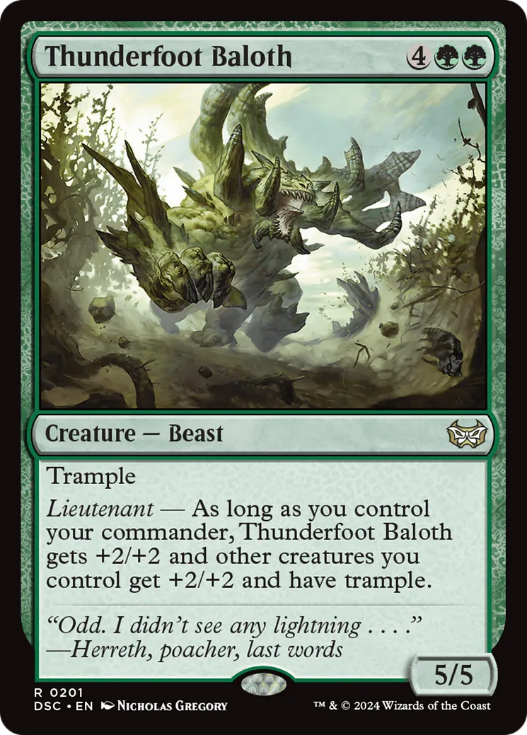 Baloth piédetonnerre — Duskmourn: House of Horror Commander — Magic: The Gathering