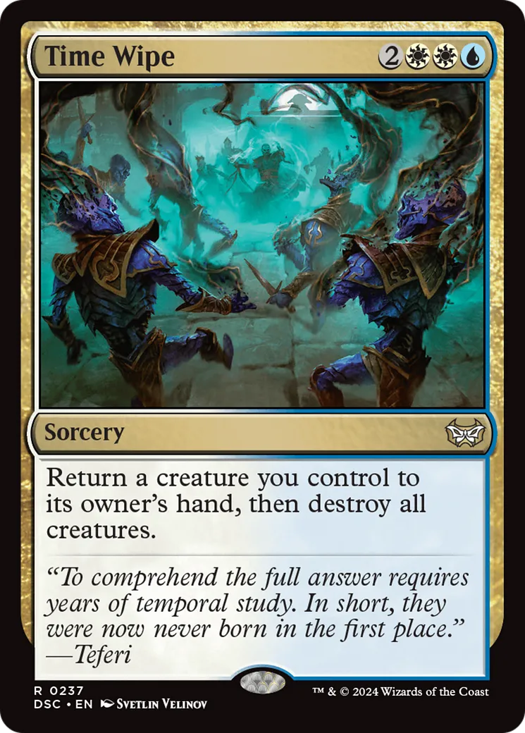 Time Wipe — Duskmourn: House of Horror Commander — Magic: The Gathering
