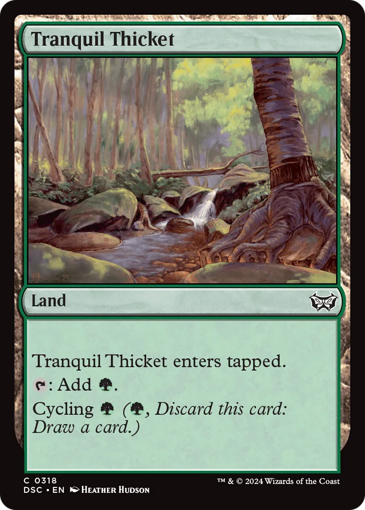 Tranquil Thicket — Duskmourn: House of Horror Commander — Magic: The Gathering