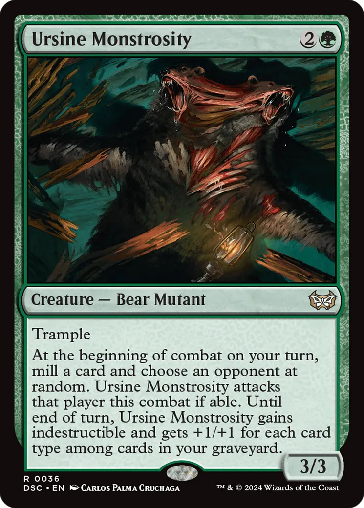 Monstruosité ursidée — Duskmourn: House of Horror Commander — Magic: The Gathering