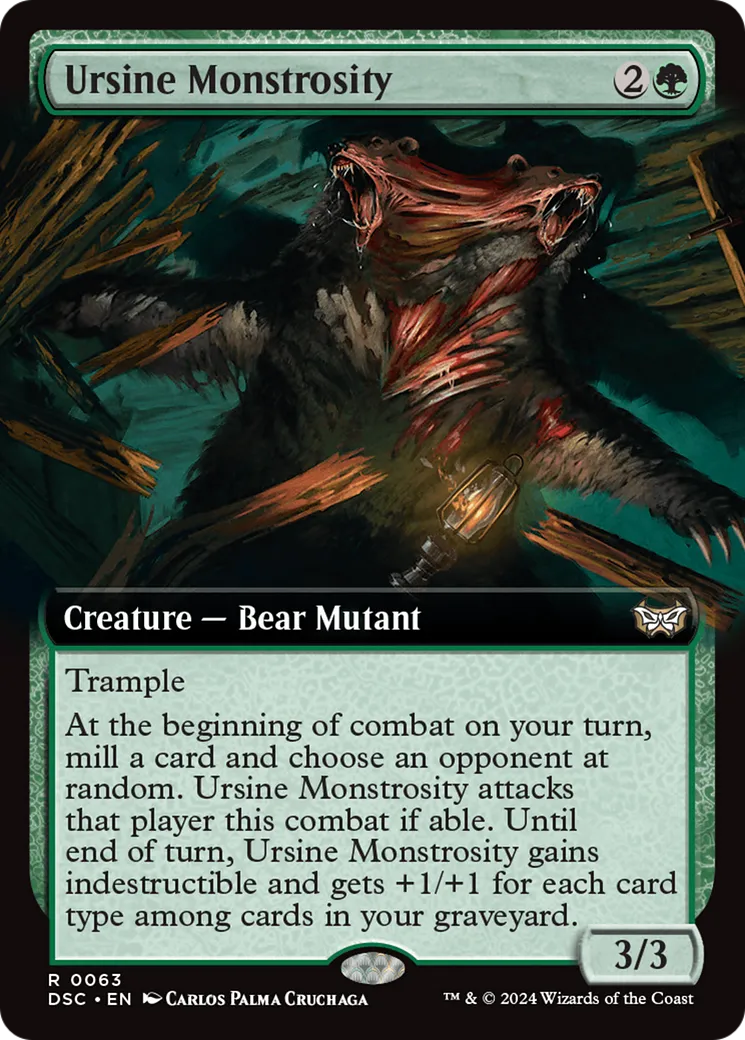 Monstruosité ursidée — Duskmourn: House of Horror Commander — Magic: The Gathering