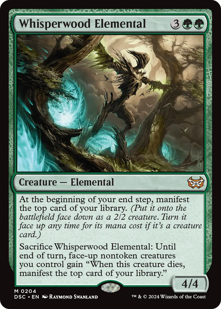 Élémental de bois-murmure — Duskmourn: House of Horror Commander — Magic: The Gathering