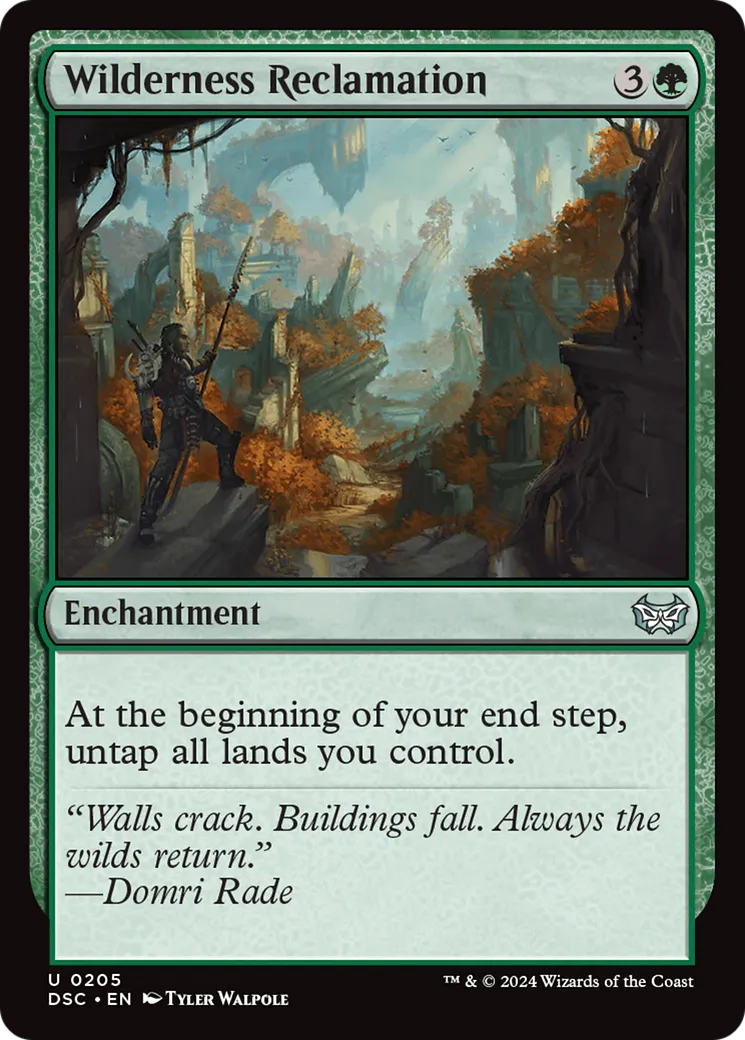 Wilderness Reclamation — Duskmourn: House of Horror Commander — Magic: The Gathering