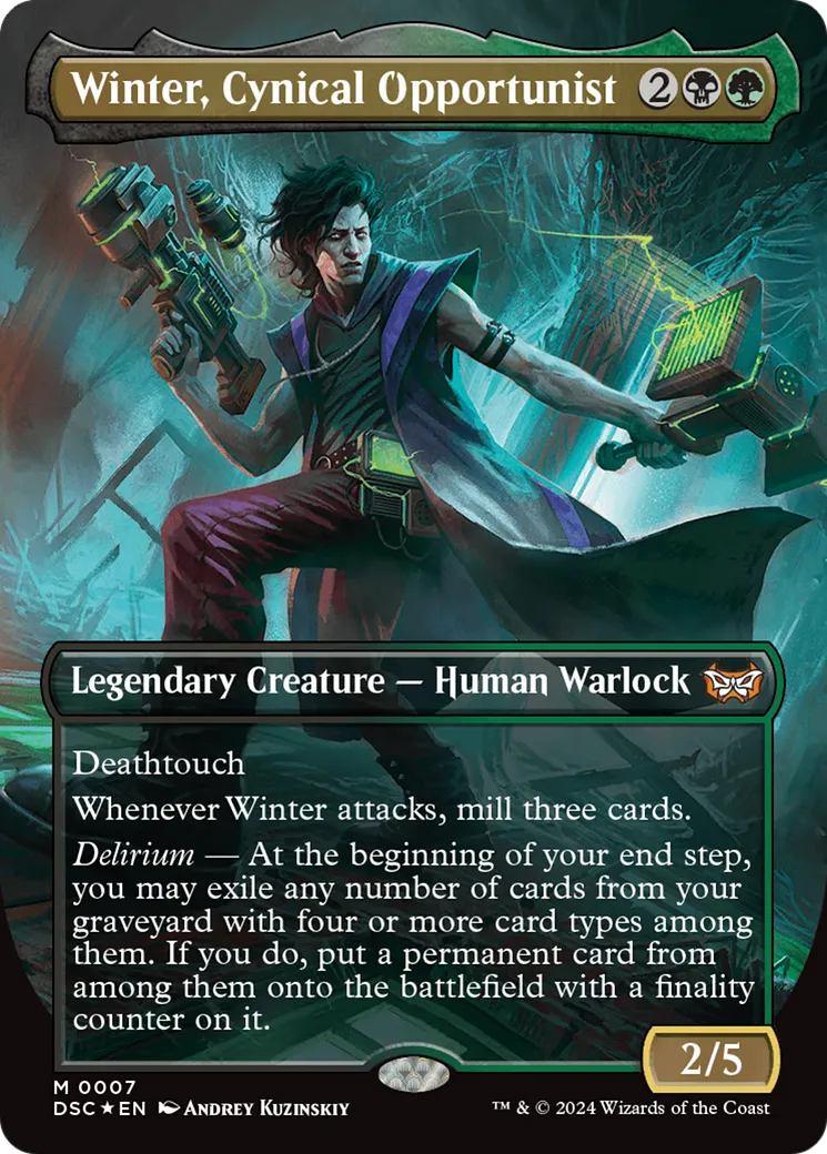 Winter, Cynical Opportunist — Duskmourn: House of Horror Commander — Magic: The Gathering