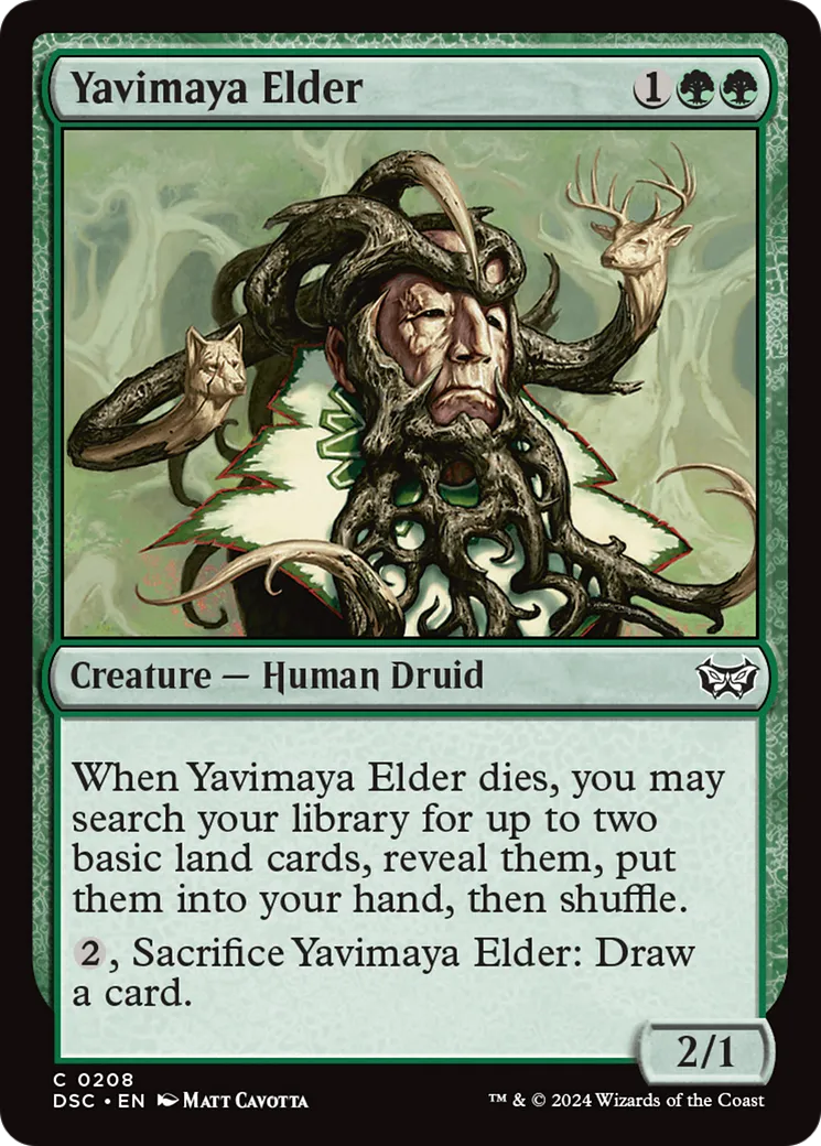 Vieux sage de la Yavimaya — Duskmourn: House of Horror Commander — Magic: The Gathering