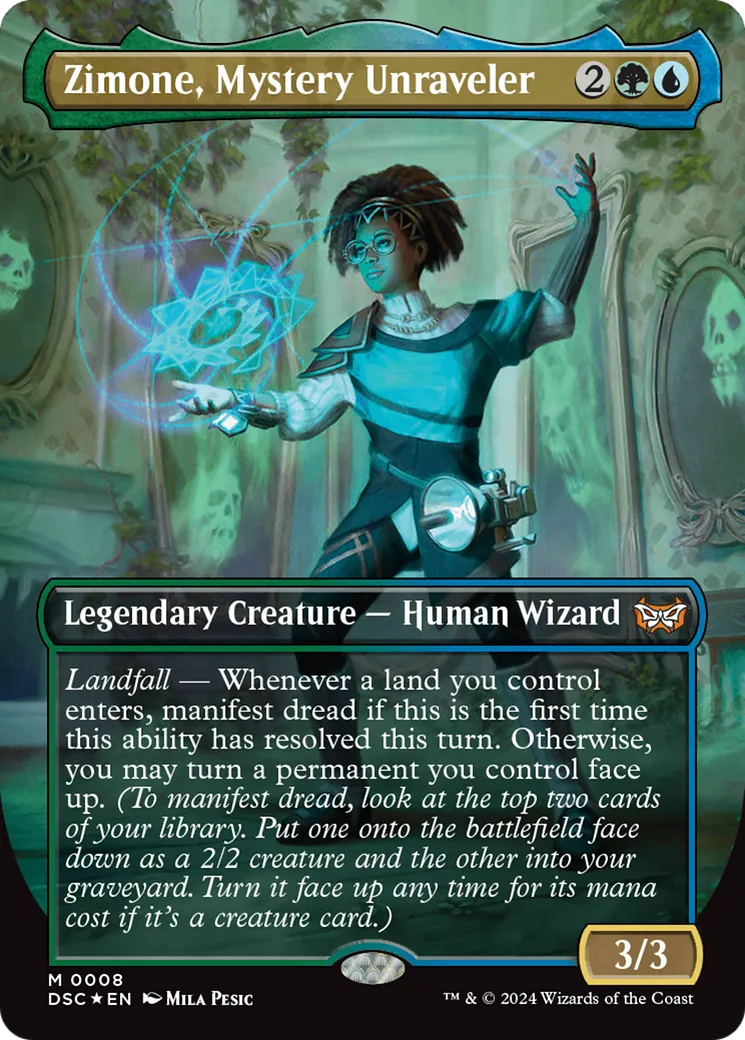 Zimone, Mystery Unraveler — Duskmourn: House of Horror Commander — Magic: The Gathering