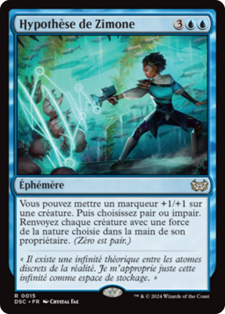 Hypothèse de Zimone — Duskmourn: House of Horror Commander — Magic: The Gathering