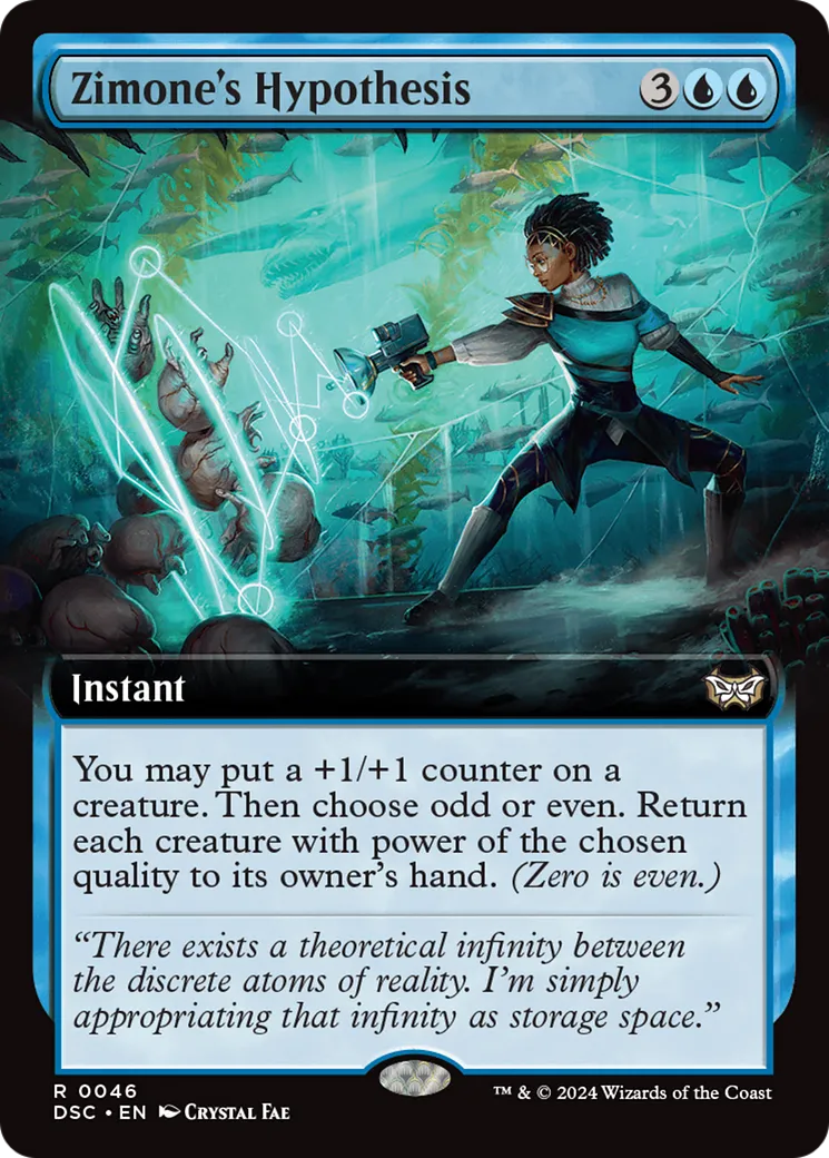 Hypothèse de Zimone — Duskmourn: House of Horror Commander — Magic: The Gathering