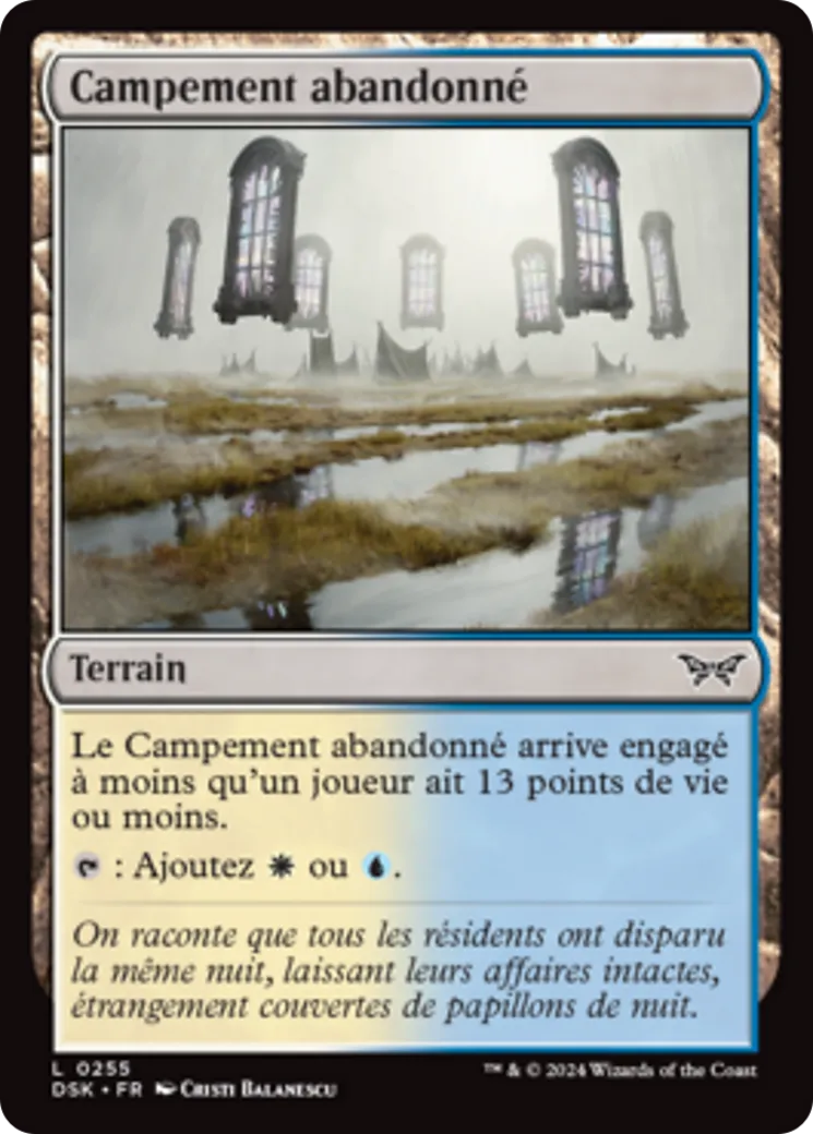 Campement abandonné — Duskmourn: House of Horror — Magic: The Gathering