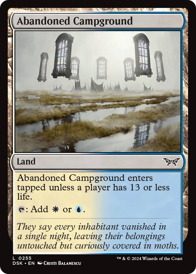 Abandoned Campground from Duskmourn: House of Horror - Magic: The Gathering