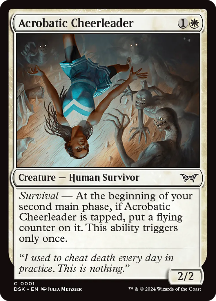 Acrobatic Cheerleader — Duskmourn: House of Horror — Magic: The Gathering