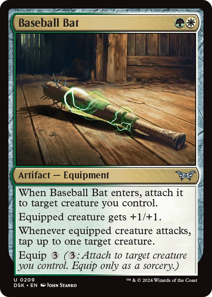Batte de baseball — Duskmourn: House of Horror — Magic: The Gathering