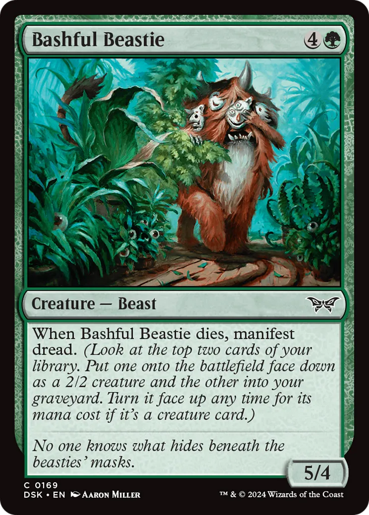 Bashful Beastie — Duskmourn: House of Horror — Magic: The Gathering