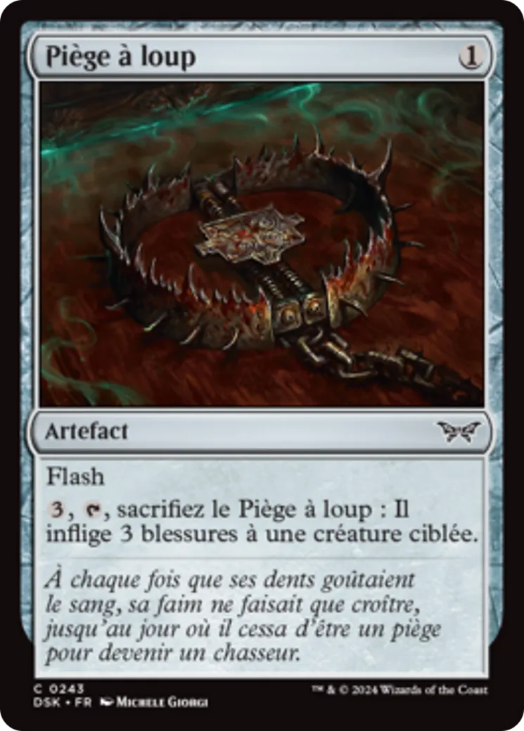 Piège à loup — Duskmourn: House of Horror — Magic: The Gathering