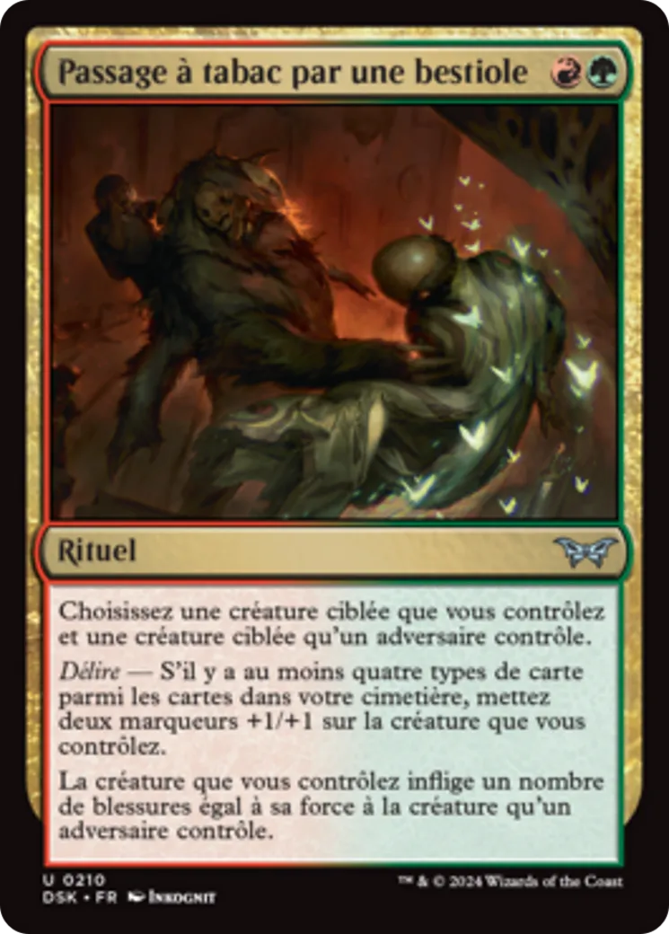 Passage à tabac par une bestiole — Duskmourn: House of Horror — Magic: The Gathering