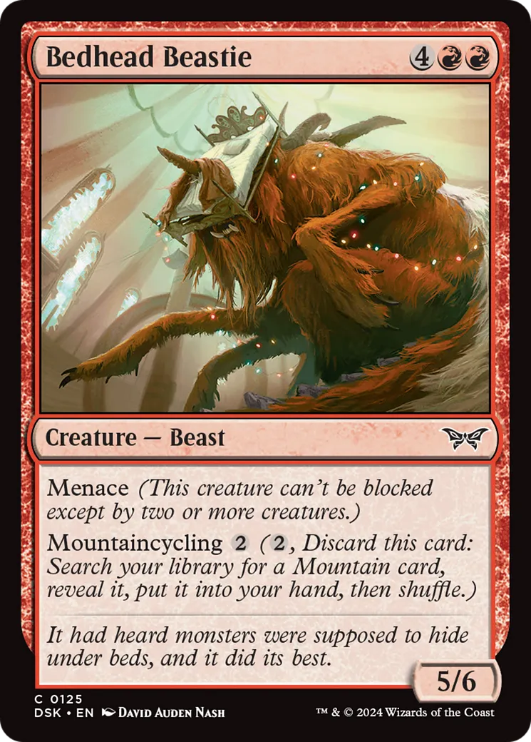 Bedhead Beastie from Duskmourn: House of Horror - Magic: The Gathering