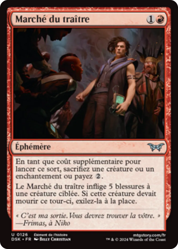 Marché du traître — Duskmourn: House of Horror — Magic: The Gathering