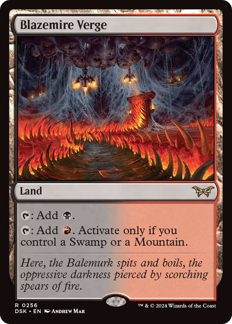 Blazemire Verge — Duskmourn: House of Horror — Magic: The Gathering