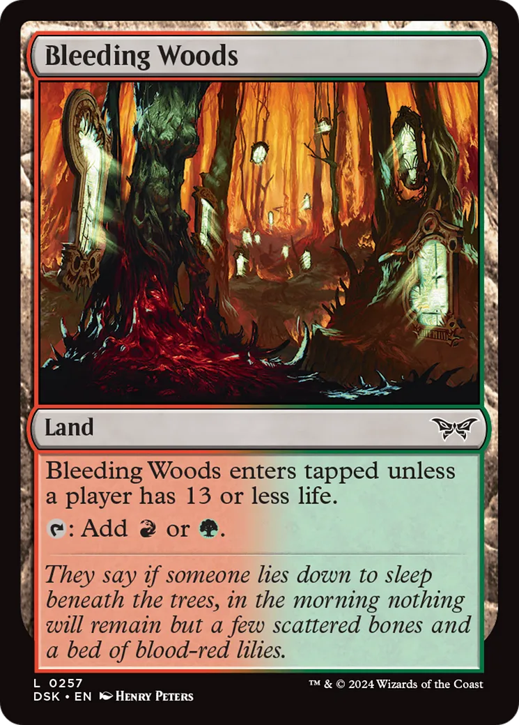 Bleeding Woods — Duskmourn: House of Horror — Magic: The Gathering