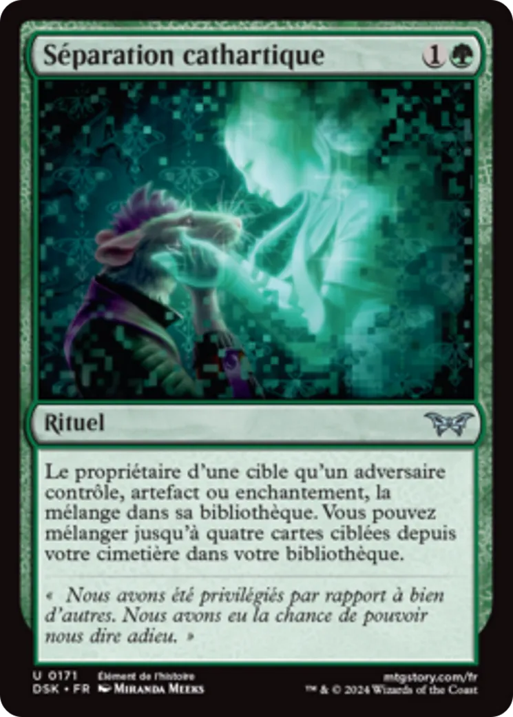 Séparation cathartique — Duskmourn: House of Horror — Magic: The Gathering