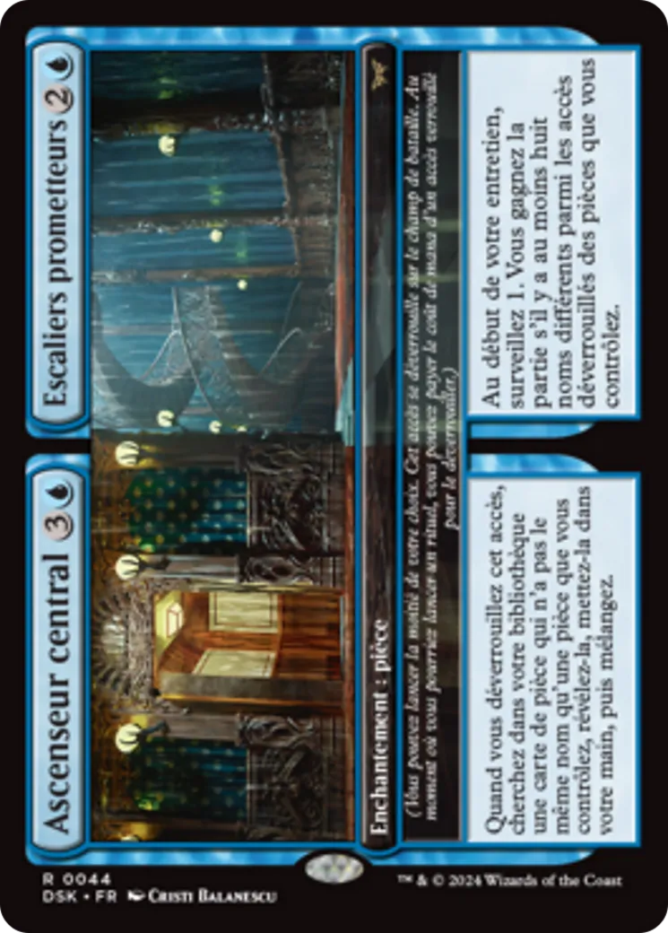Ascenseur central // Escaliers prometteurs from Duskmourn: House of Horror - Magic: The Gathering