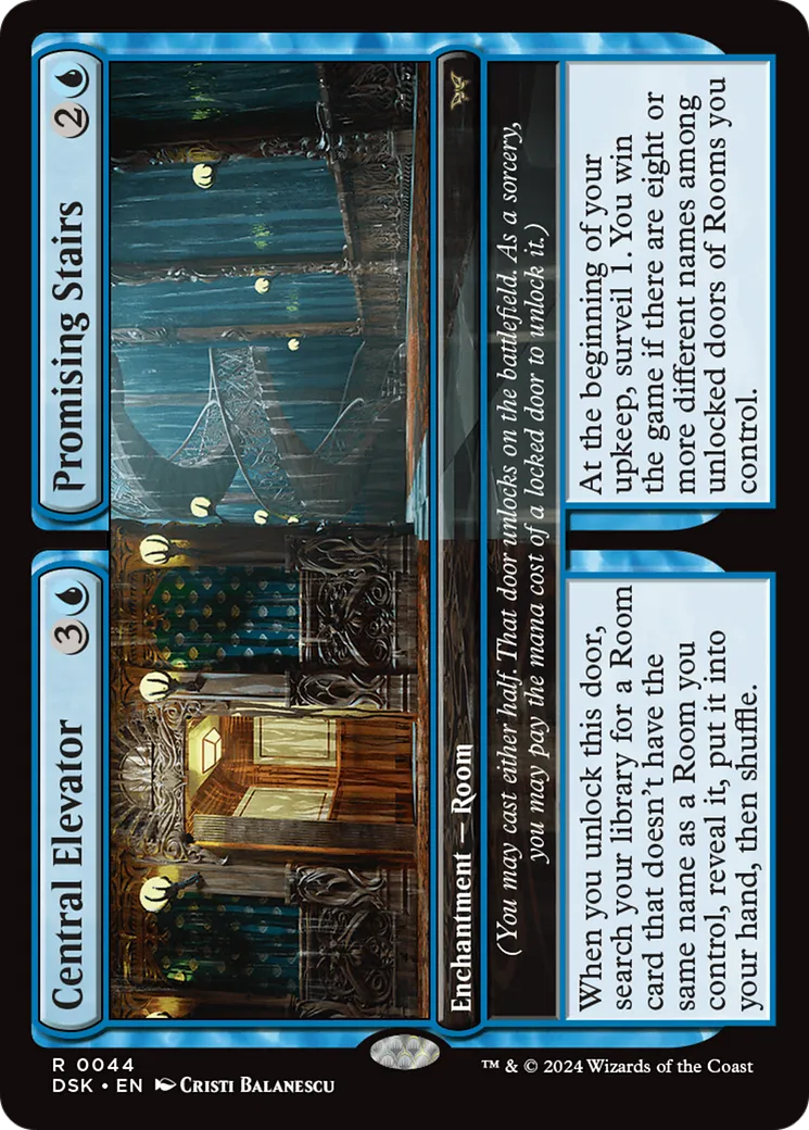 Central Elevator // Promising Stairs from Duskmourn: House of Horror - Magic: The Gathering