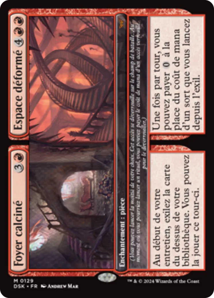 Foyer calciné // Espace déformé — Duskmourn: House of Horror — Magic: The Gathering