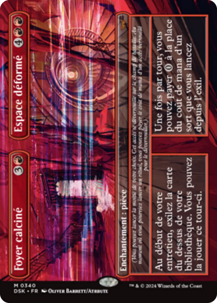 Foyer calciné // Espace déformé — Duskmourn: House of Horror — Magic: The Gathering
