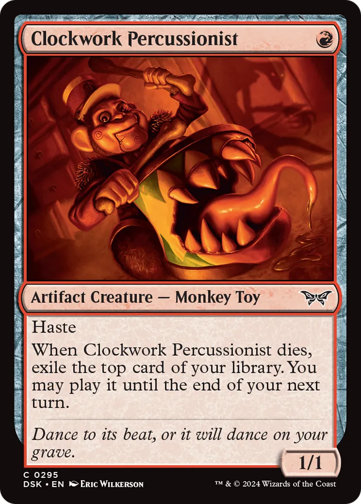 Clockwork Percussionist — Duskmourn: House of Horror — Magic: The Gathering