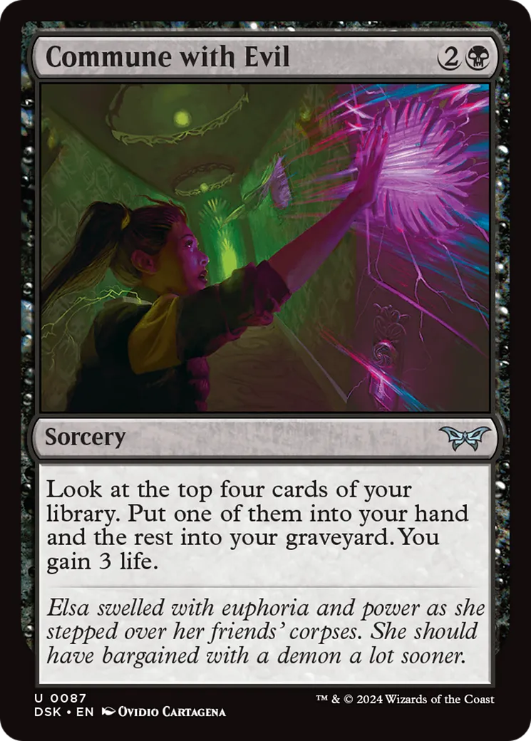 Commune with Evil — Duskmourn: House of Horror — Magic: The Gathering