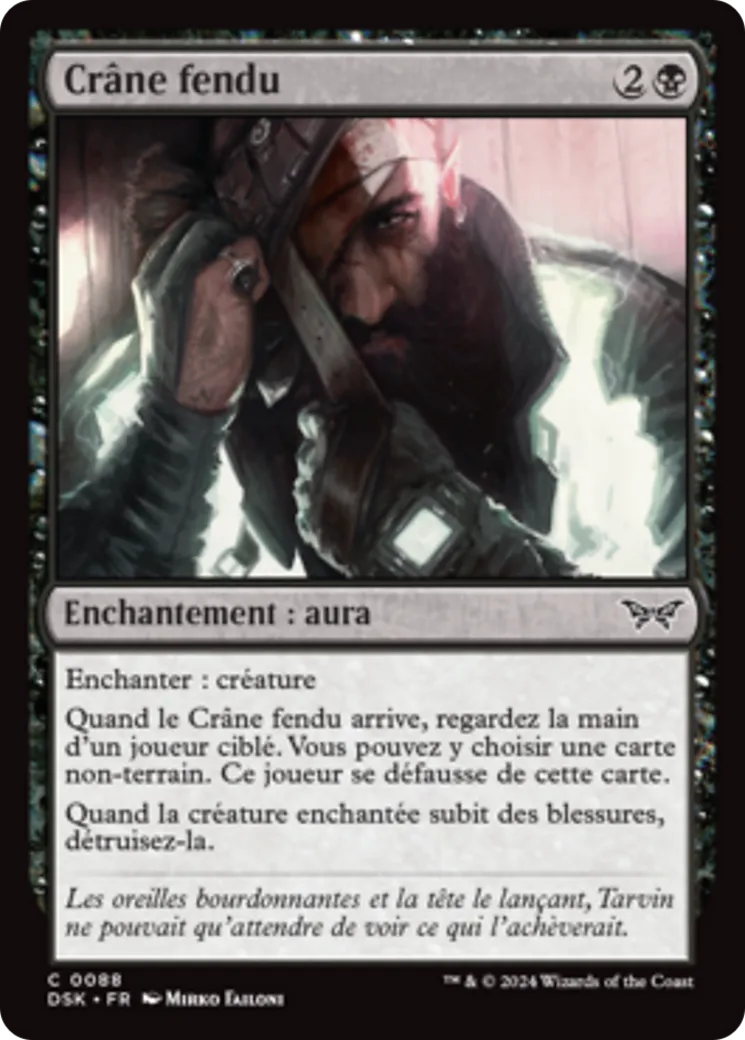 Crâne fendu — Duskmourn: House of Horror — Magic: The Gathering