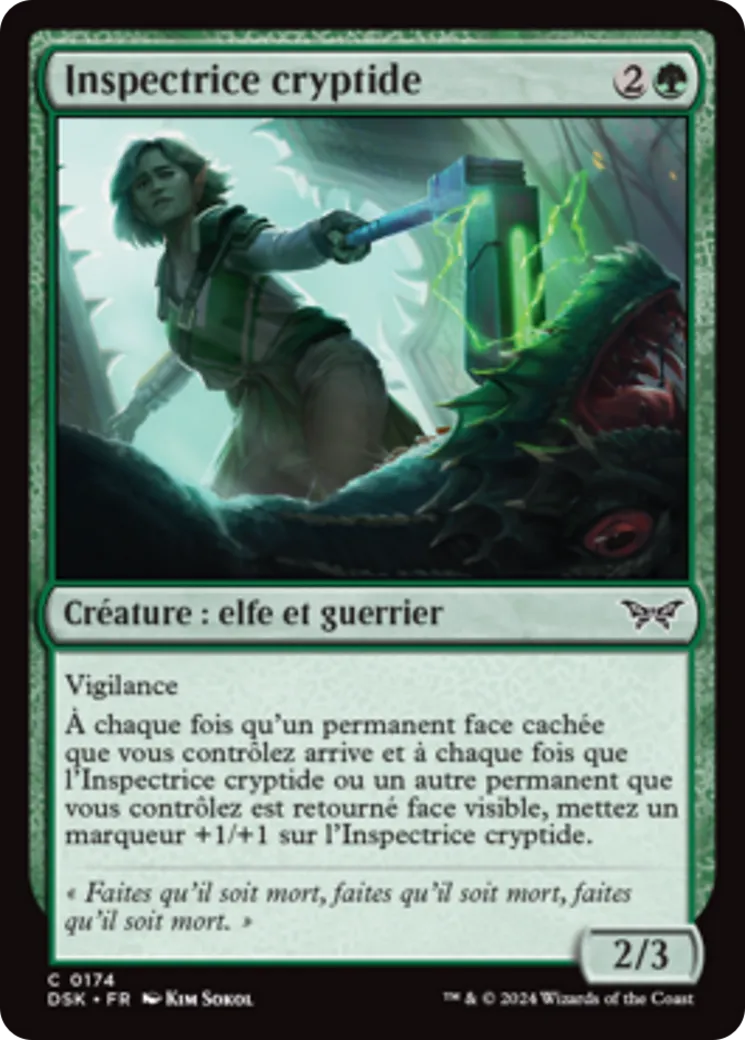 Inspectrice cryptide — Duskmourn: House of Horror — Magic: The Gathering
