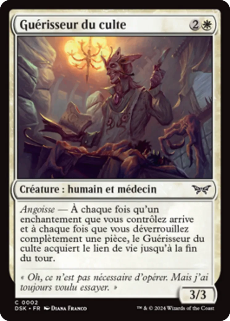 Guérisseur du culte — Duskmourn: House of Horror — Magic: The Gathering