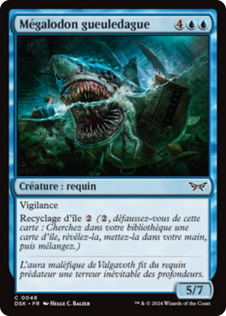 Mégalodon gueuledague — Duskmourn: House of Horror — Magic: The Gathering