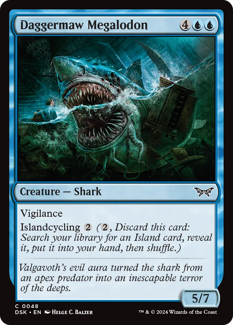 Mégalodon gueuledague — Duskmourn: House of Horror — Magic: The Gathering